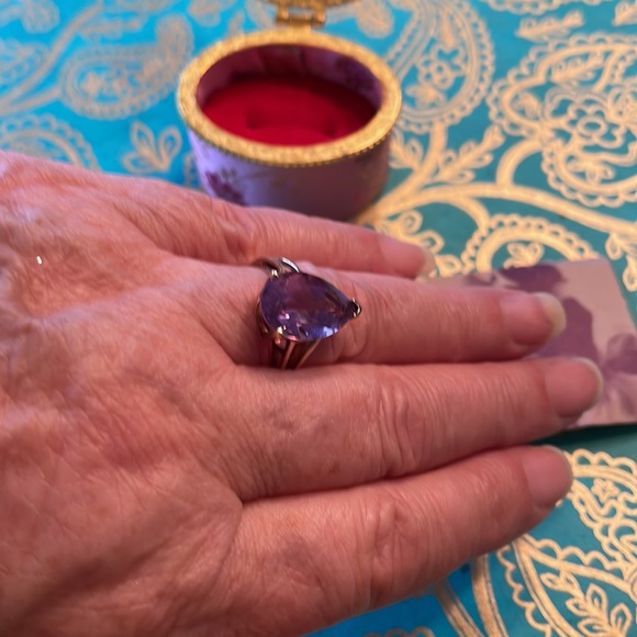 Brazilian Amethyst ring Gold - Picture 5 of 5